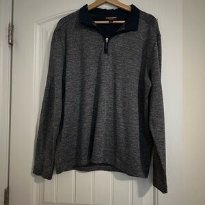 Johnston & Murphy Men's Gray Zip-Up Sweater